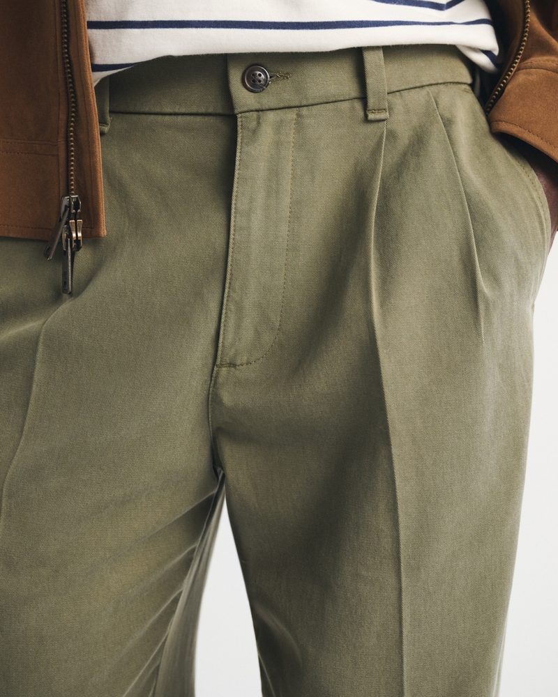 Cotton-Blend Pleated Baggy Trouser - thumbnail 5