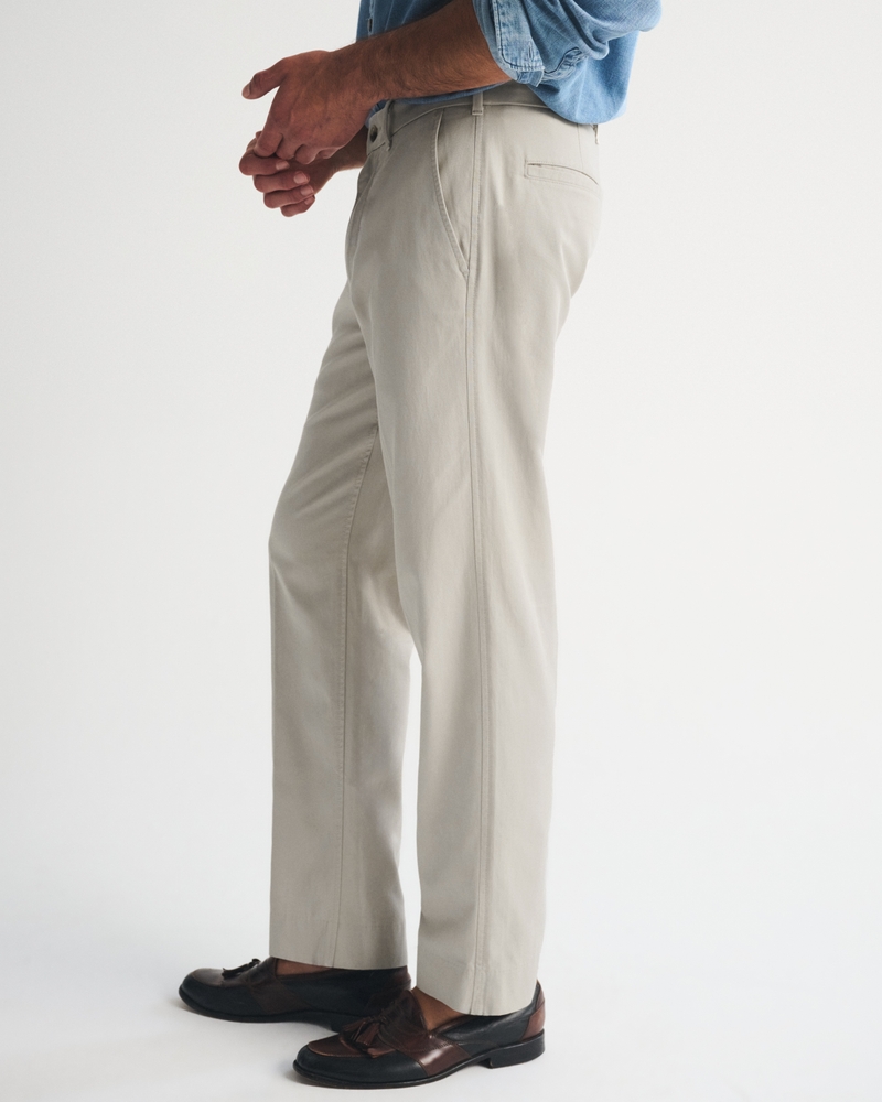Cotton-Blend Relaxed Straight Trouser - thumbnail 4