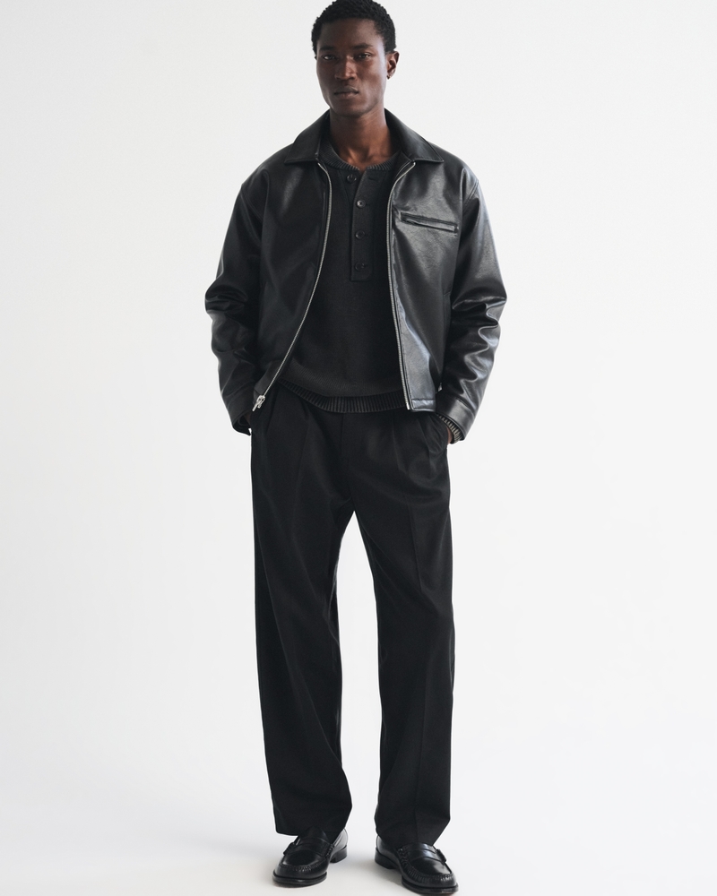 Cotton-Blend Pleated Baggy Trouser - thumbnail 8