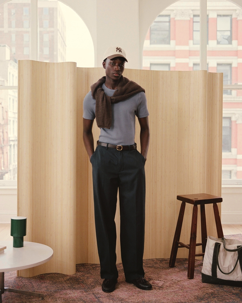 Cotton-Blend Baggy Trouser - thumbnail 3