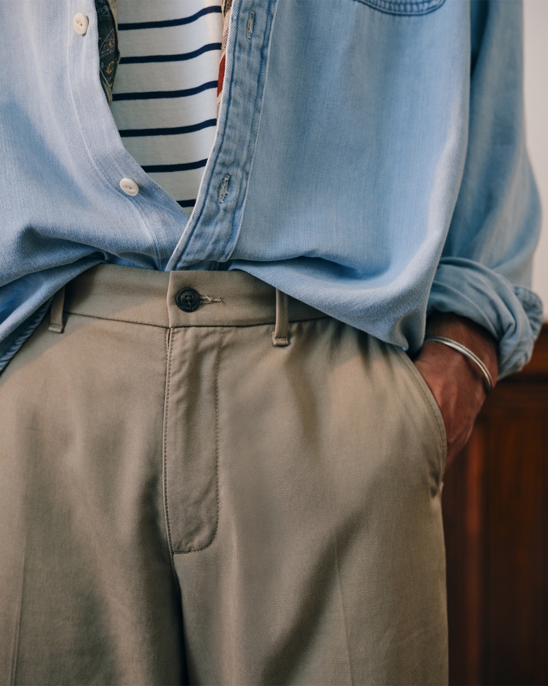 Cotton-Blend Baggy Trouser - thumbnail 5