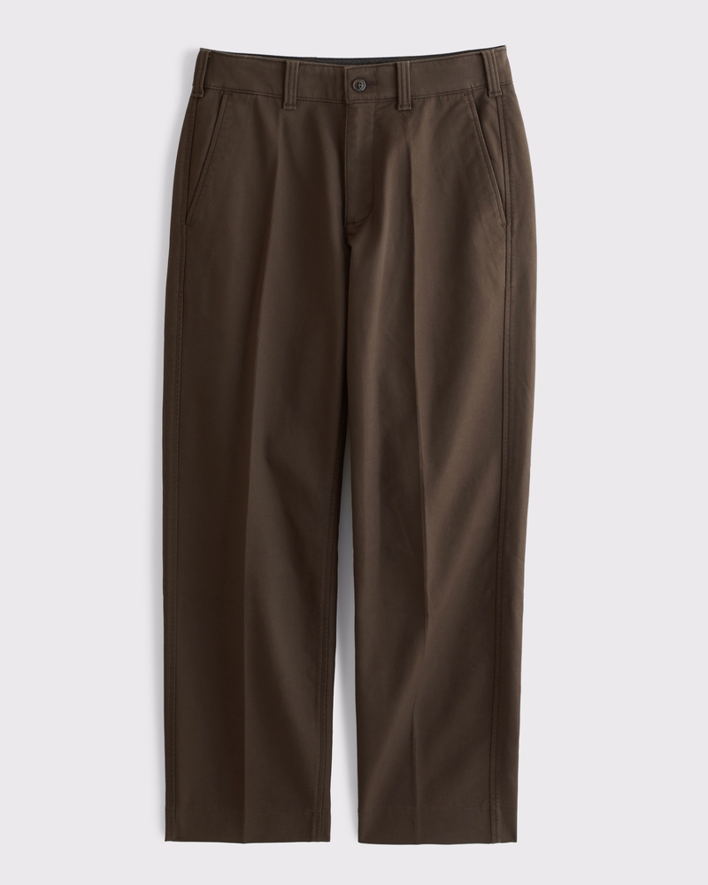 Men's Stretch Twill Relaxed Straight Trouser | Men's Clearance