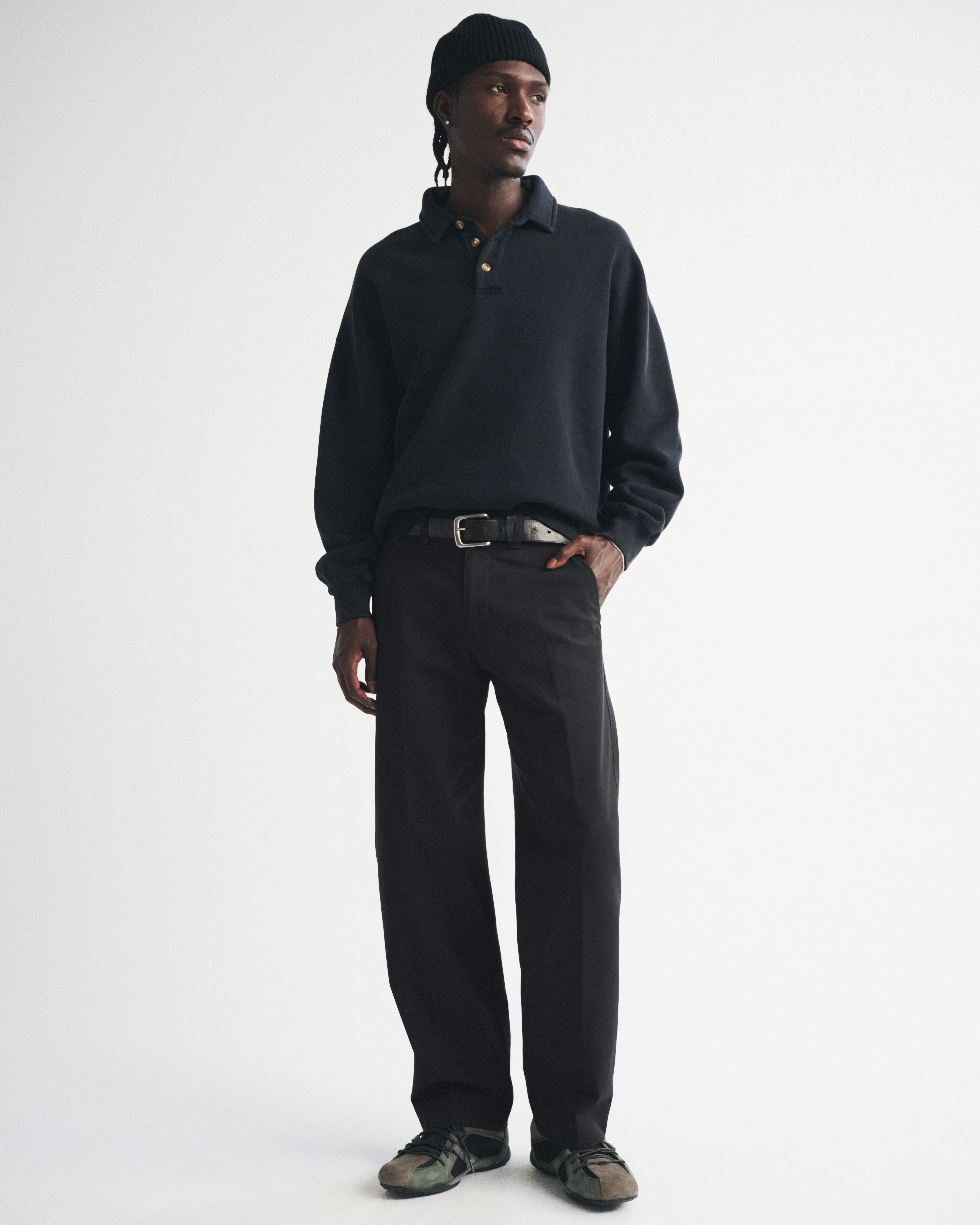 Мужские брюки Abercrombie & Fitch Stretch Twill Relaxed Straight Trouser — фото 2