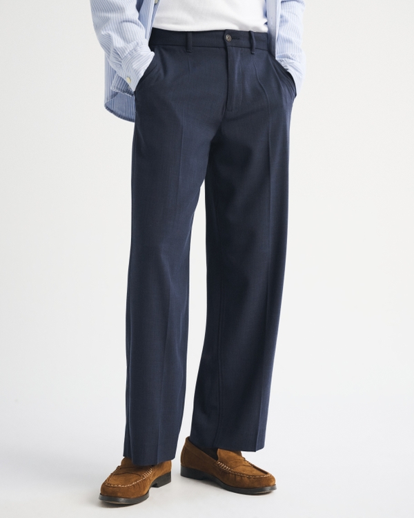 Menswear Baggy Trouser, Deep Navy view 2