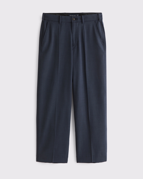 Menswear Baggy Trouser, Deep Navy view 1