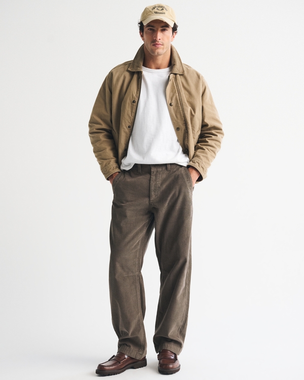 100% Cotton Corduroy Barrel Pant