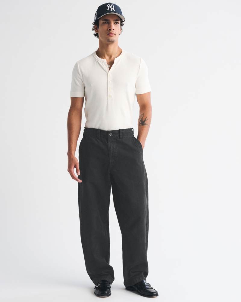 100% Cotton Barrel Pant - thumbnail 2