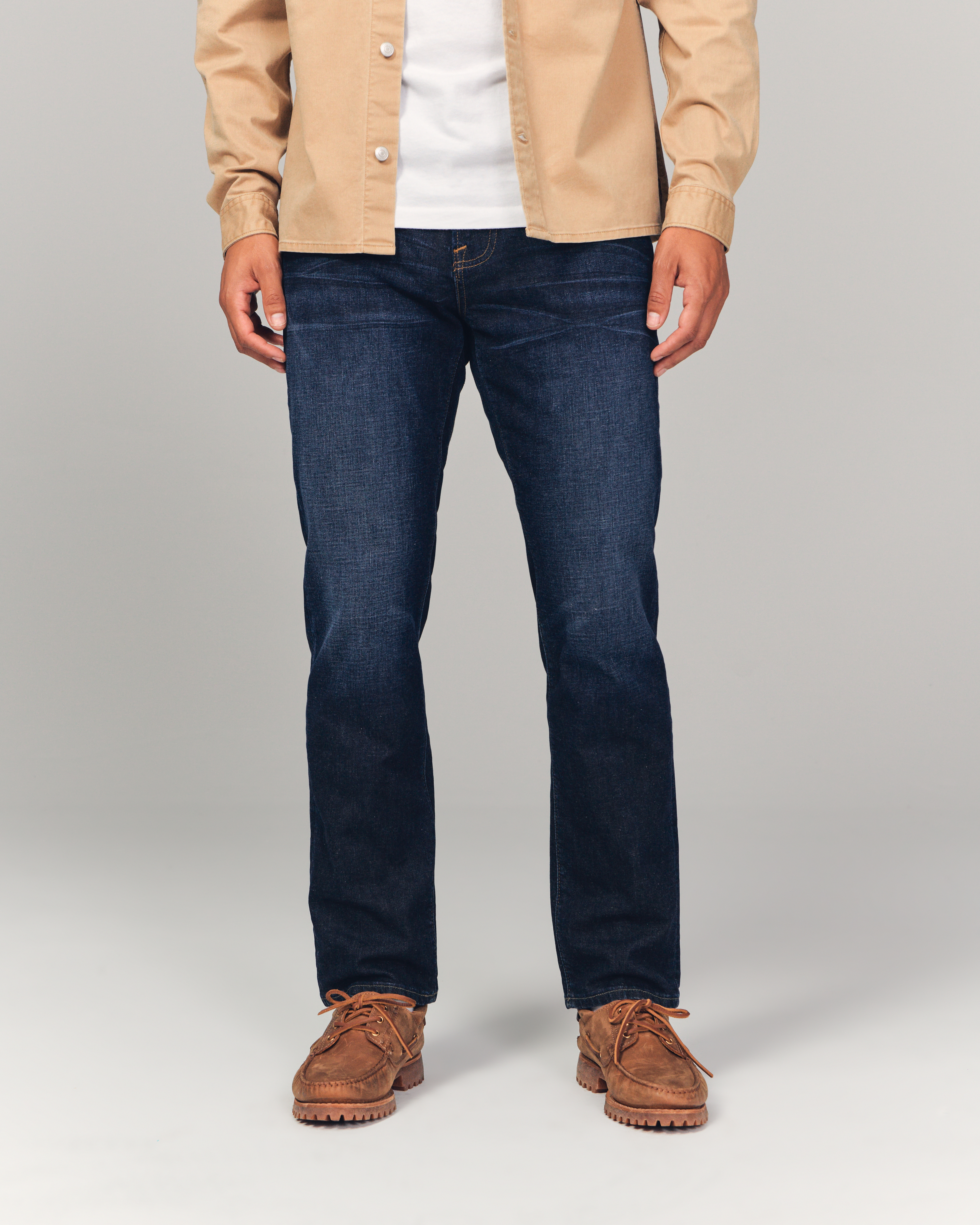 Men's Athletic Straight Jean | Men's Bottoms | Abercrombie.com