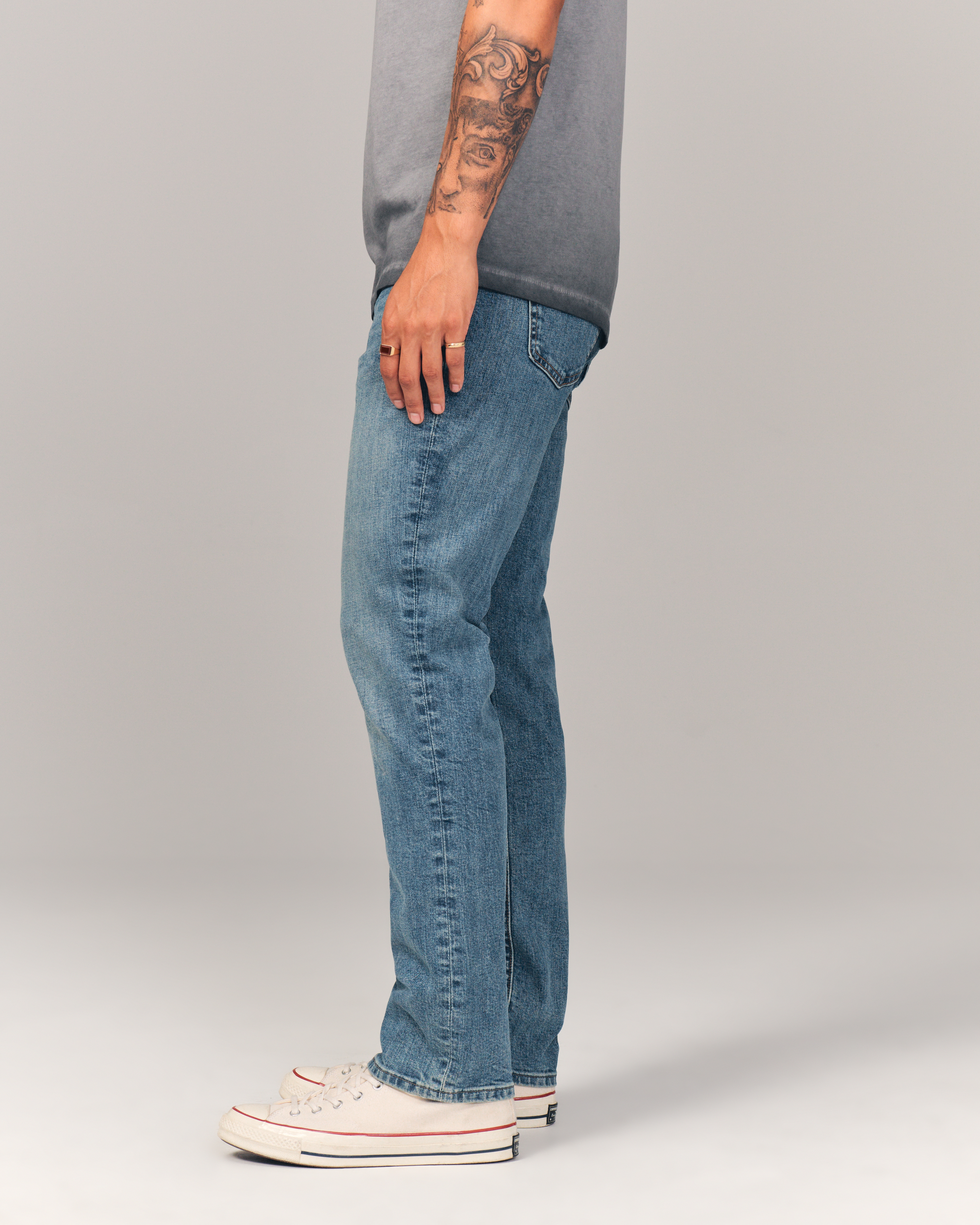 Men's Athletic Straight Jean | Men's Bottoms | Abercrombie.com