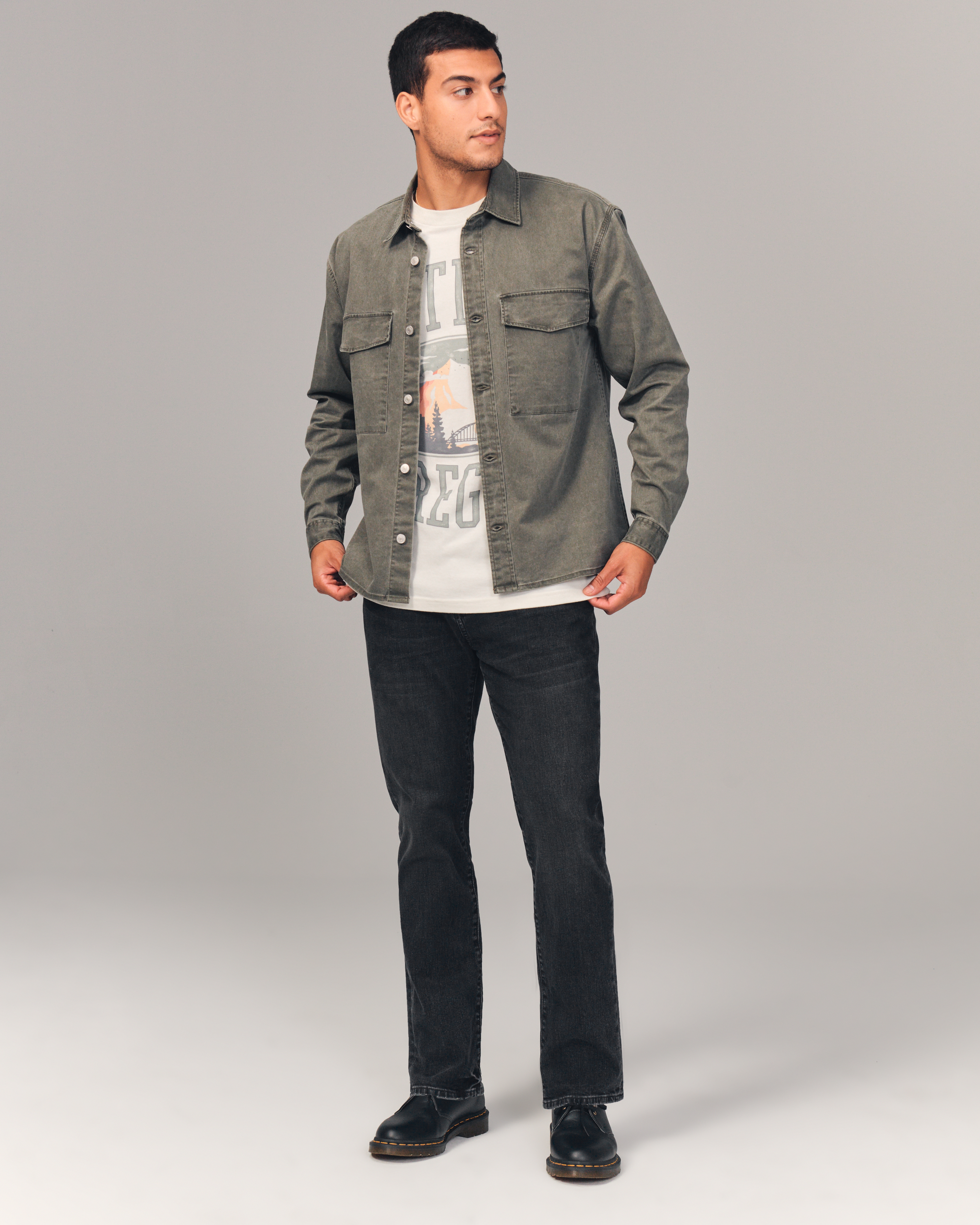 Men's Athletic Straight Jean | Men's Bottoms | Abercrombie.com