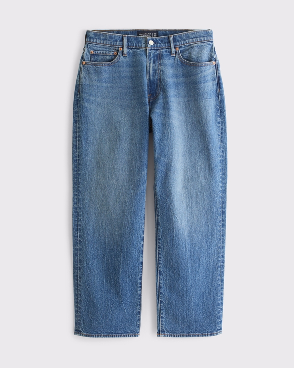 Athletic Relaxed Straight Jean, Medium Wash view 1