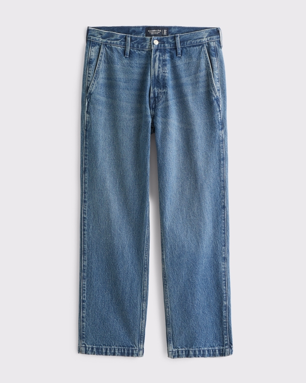 Denim Trouser, Medium Wash view 1