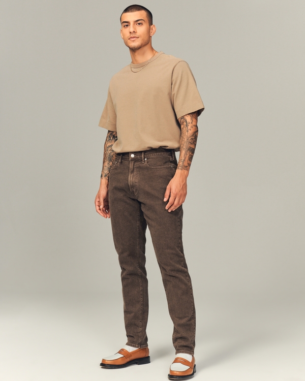 Jean étroit et sport, Dark Brown Wash