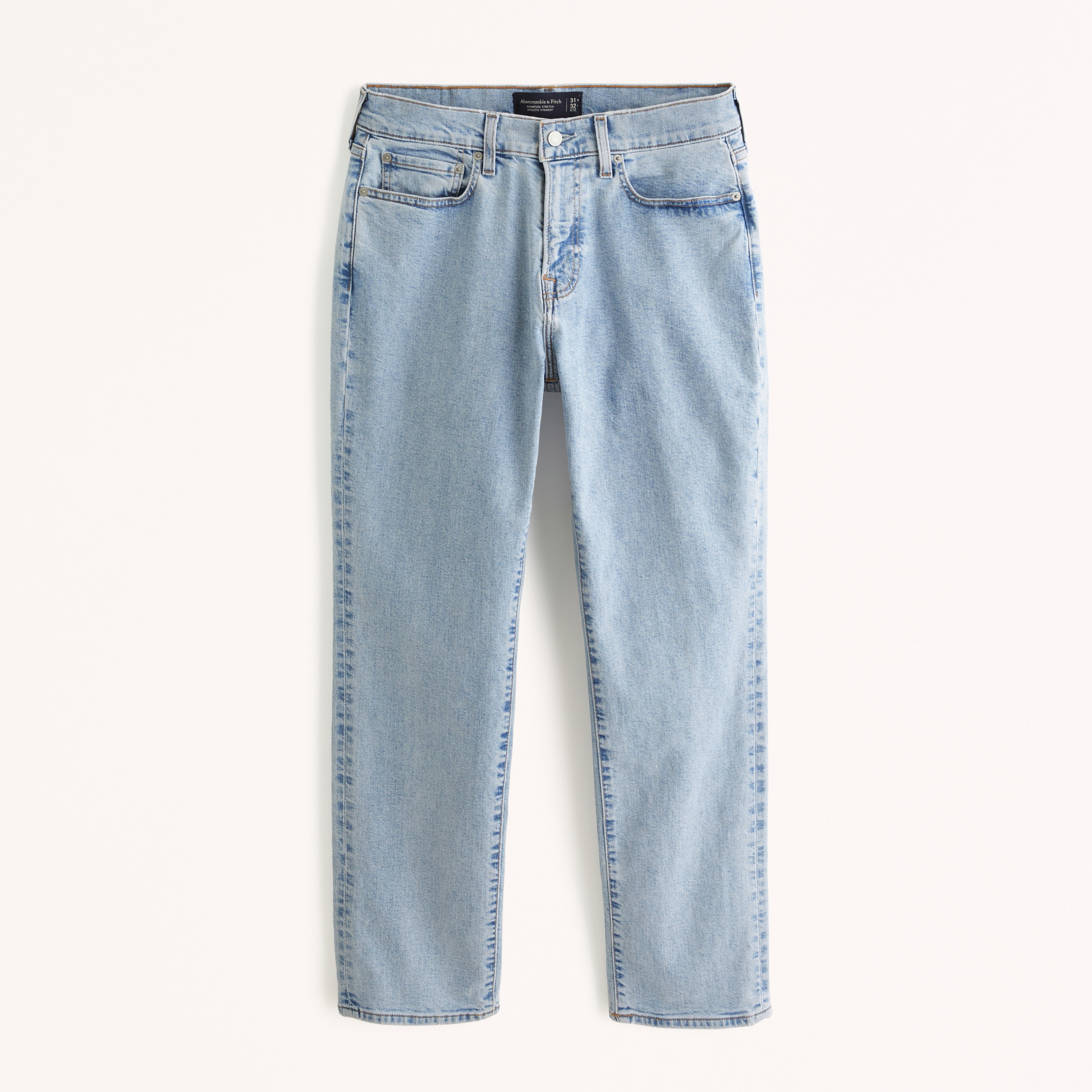 Men's Athletic Straight Jean | Men's Bottoms | Abercrombie.com