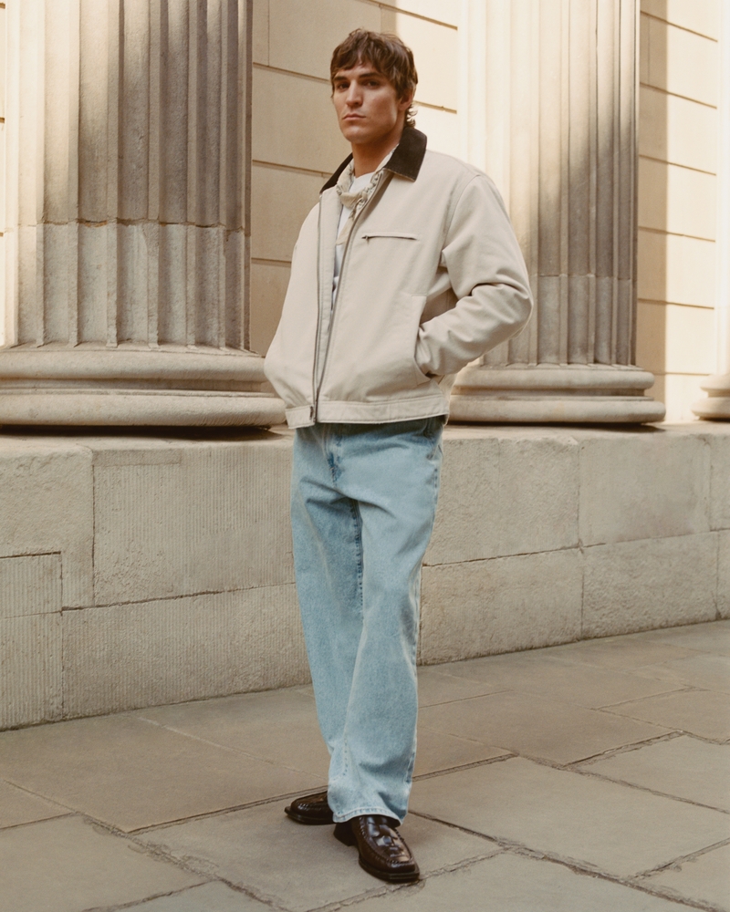 Wide Leg Jeans Bas Large Jean Jean Baggy Jean Large Clair Homme