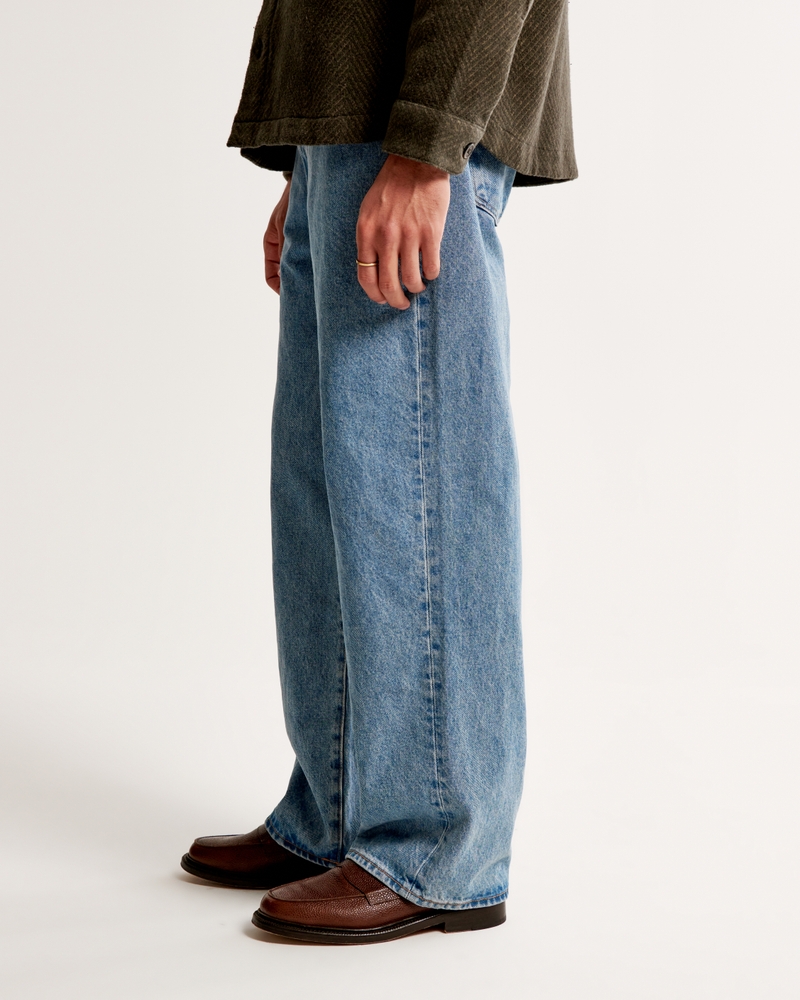 Baggy Jeans- Light Blue Baggy Fit Denim Jeans for Men Online