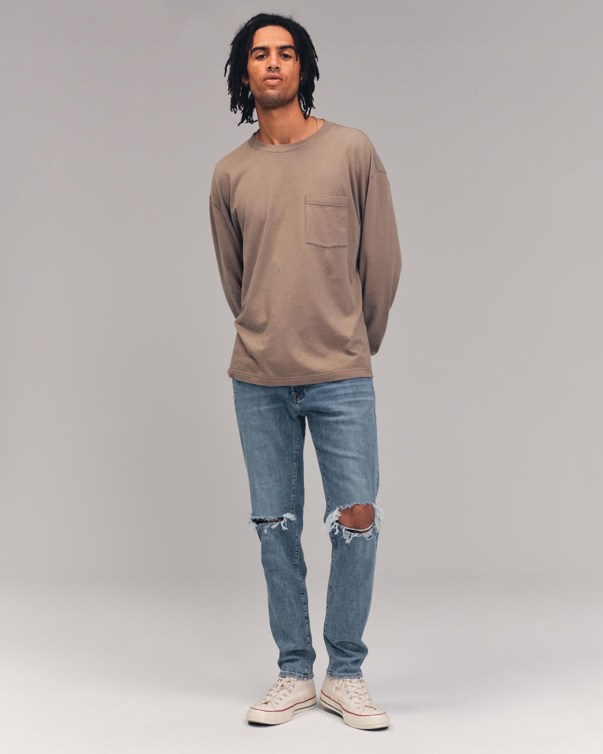 ripped skinny jeans mens