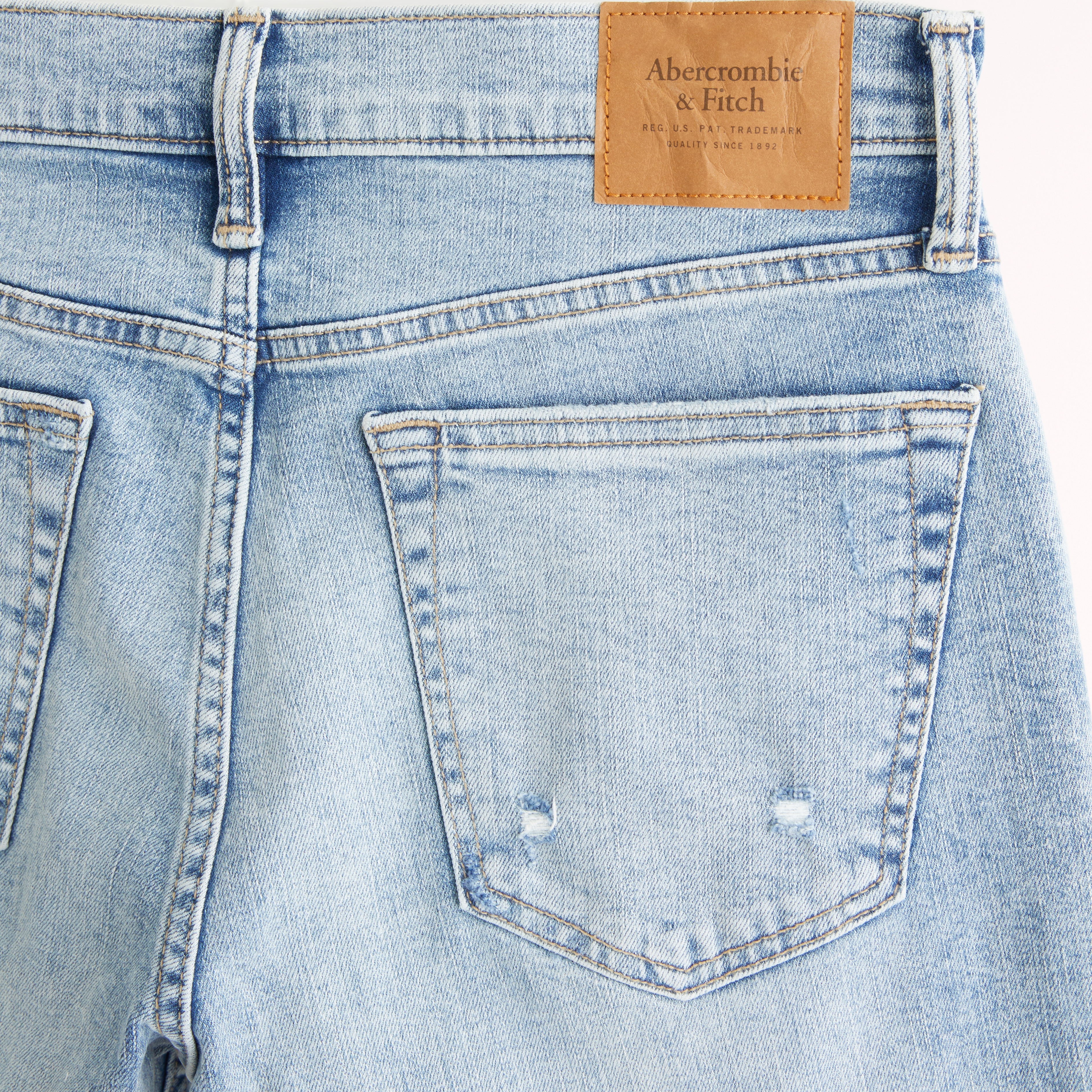 Abercrombie light wash on sale jeans