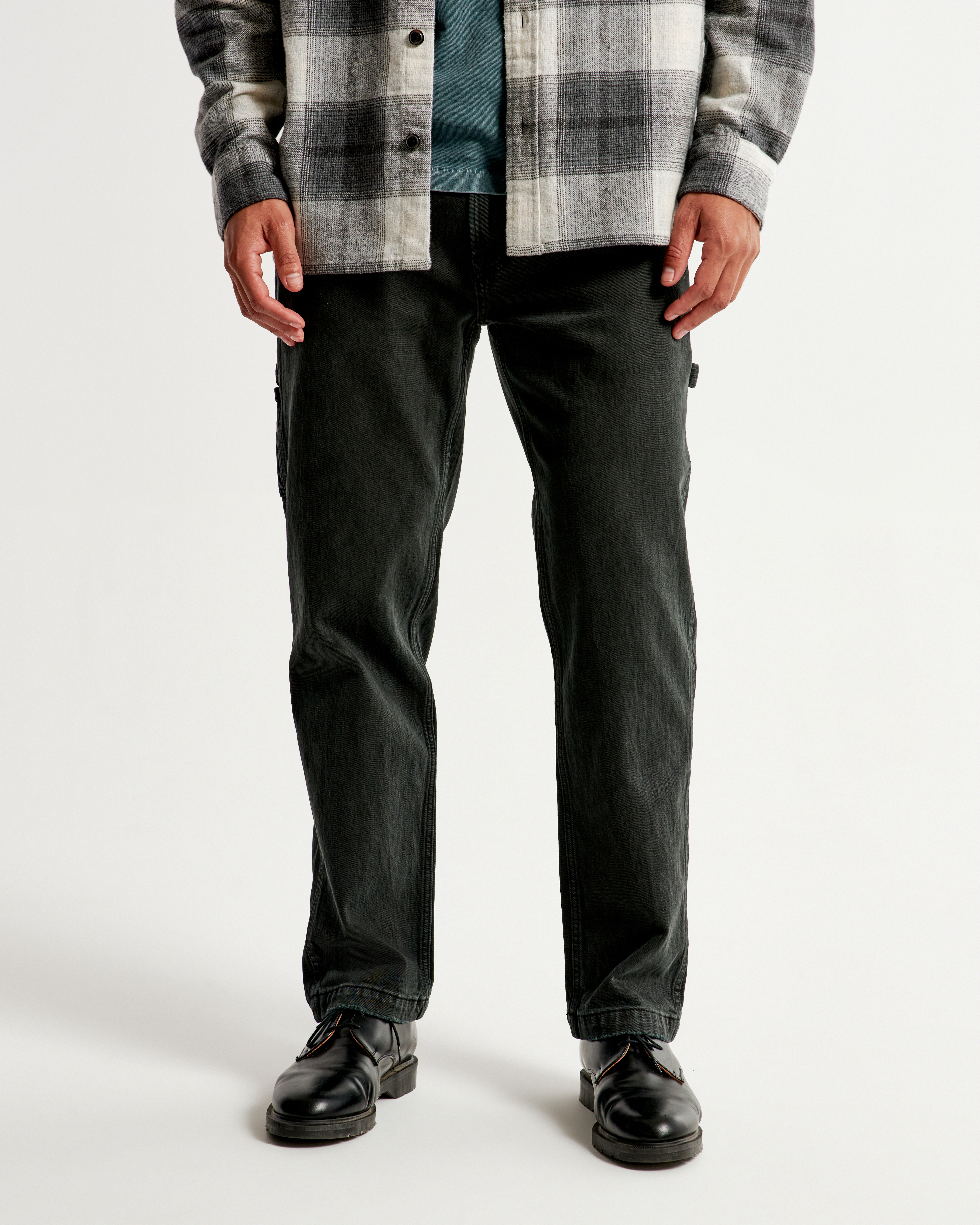 Мужские джинсы Abercrombie & Fitch Athletic Loose Workwear Jean — фото 3