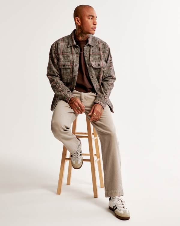 Lightweight Loose Jean, Light Brown Wash view 1