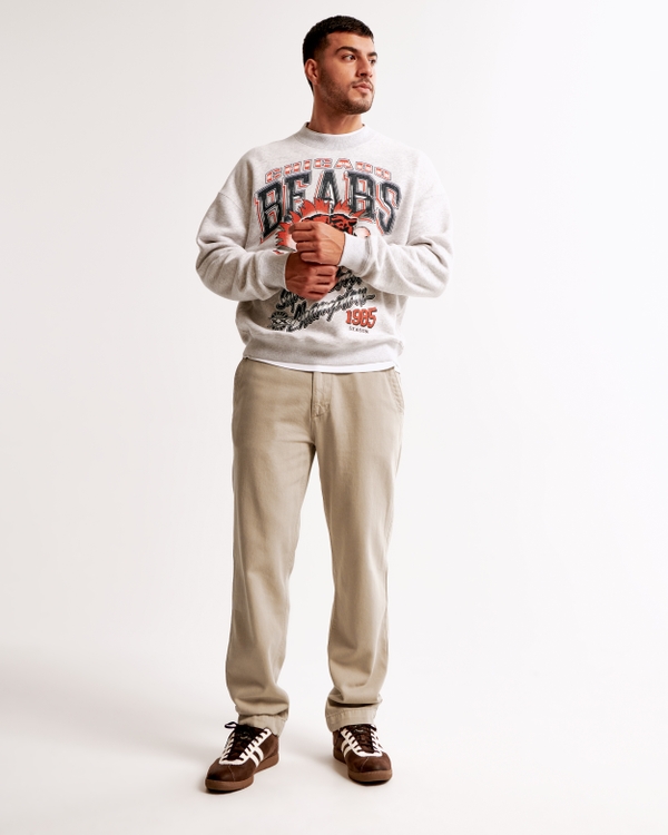 Lightweight Athletic Loose Jean, Clay Brown view 1