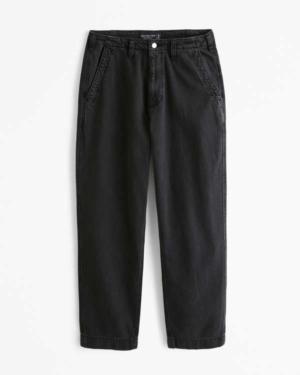 Lightweight Athletic Loose Jean, Washed Black