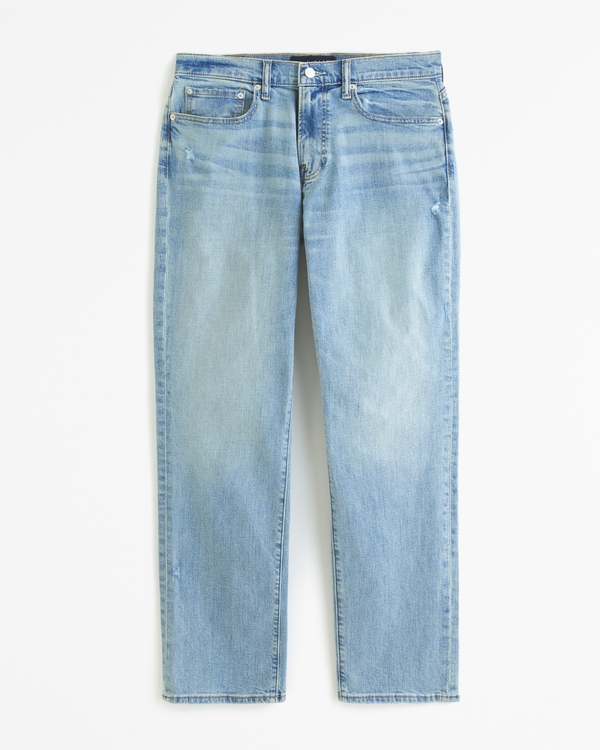 34x32 Slim Fit Straight Tube Retro Hip Hop Pants Street Jeans Pants (Blue,  S) at  Men's Clothing store