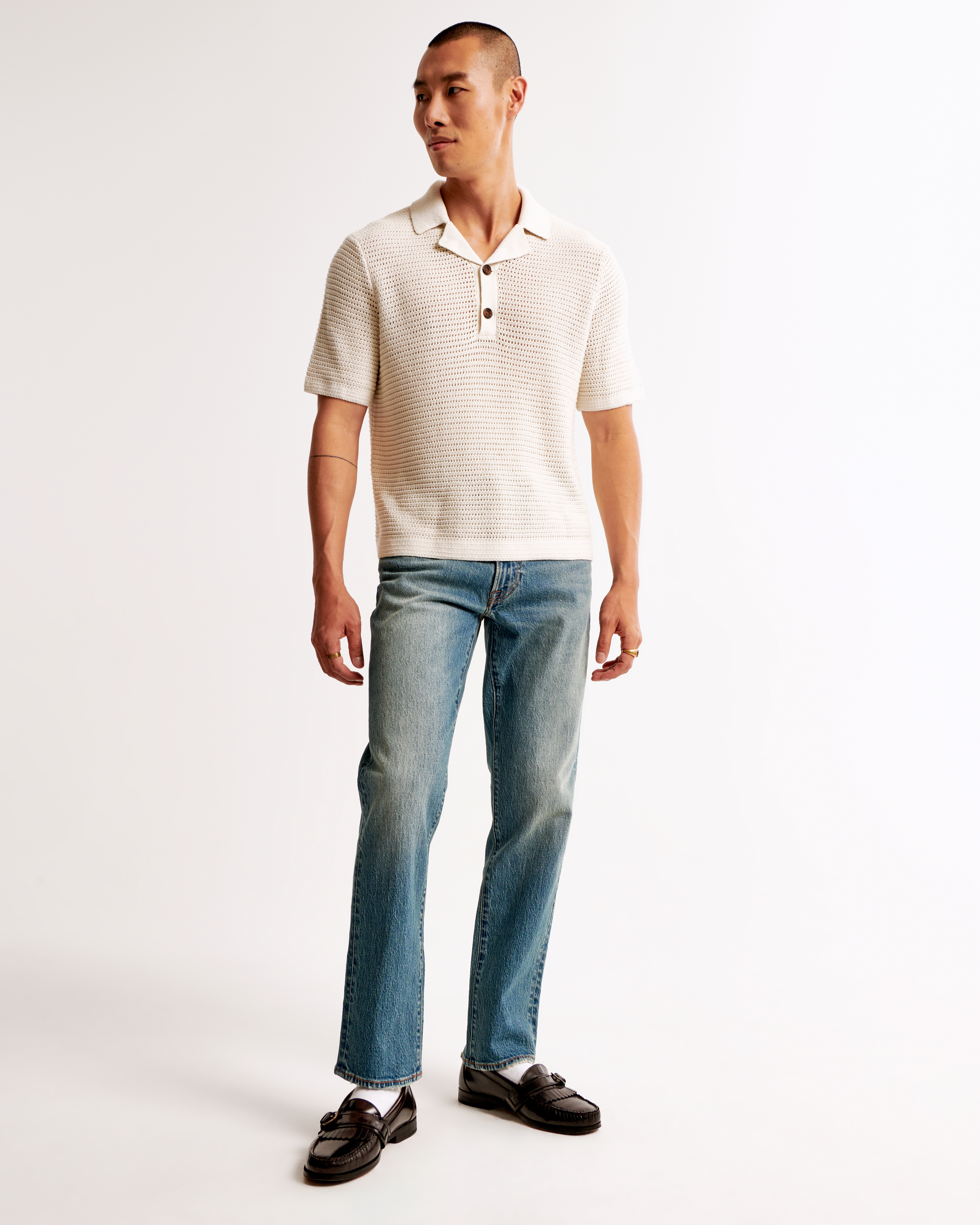 Abercrombie & Fitch 90s Straight Jean In Neutral