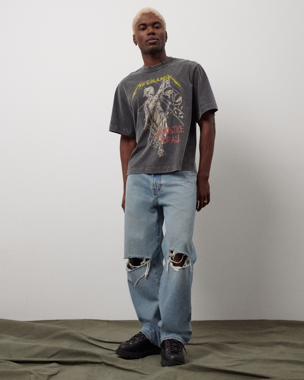 Baggy Jean, Light Ripped Wash