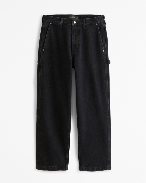 Baggy Workwear Jean, Black Wash