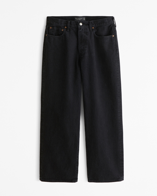 Jeans ultra baggy, Nero view 1