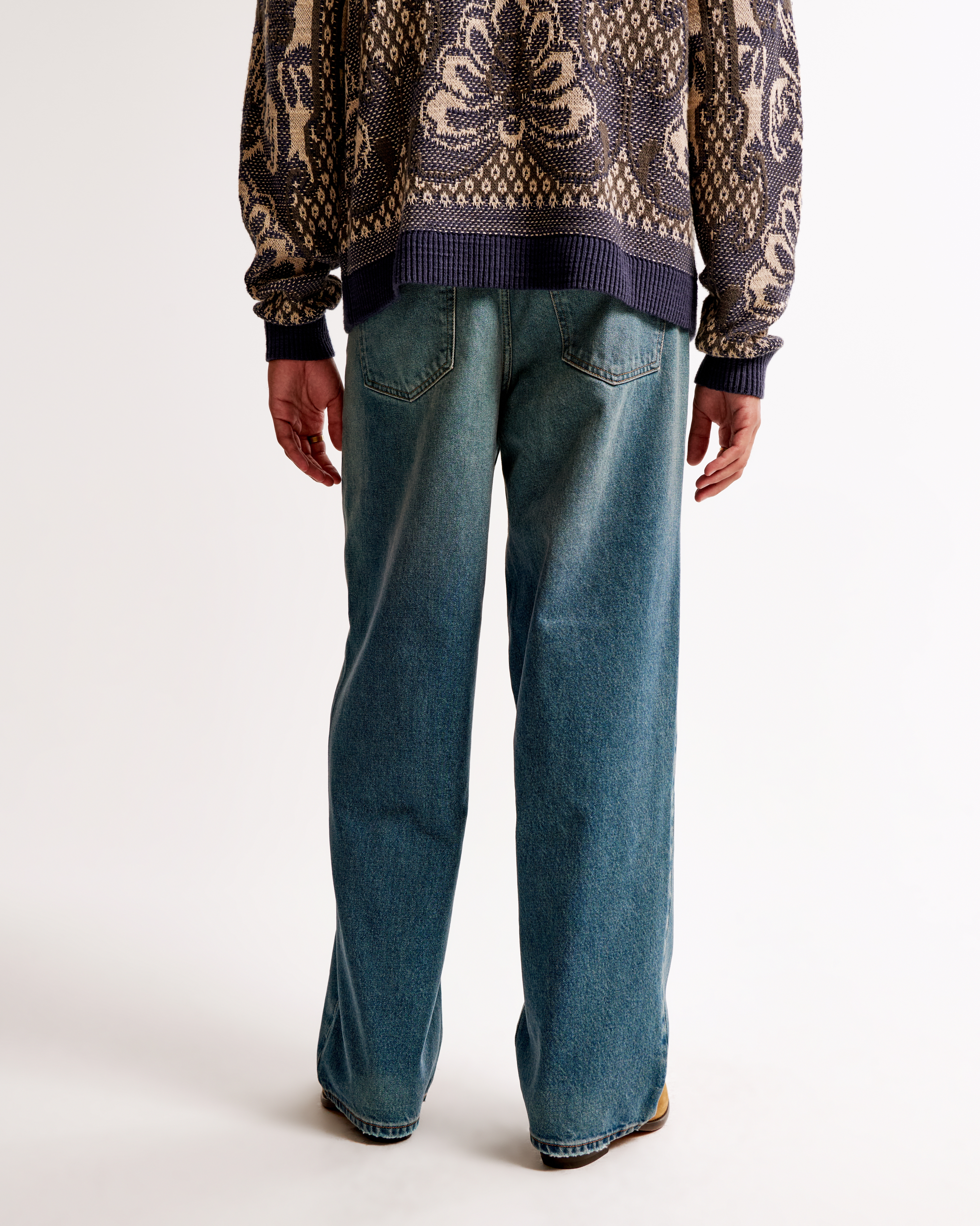 BELVET 即完 Baggy rigid denim black M Supreme Rigid Baggy Black Selvedge Jean (FW24)