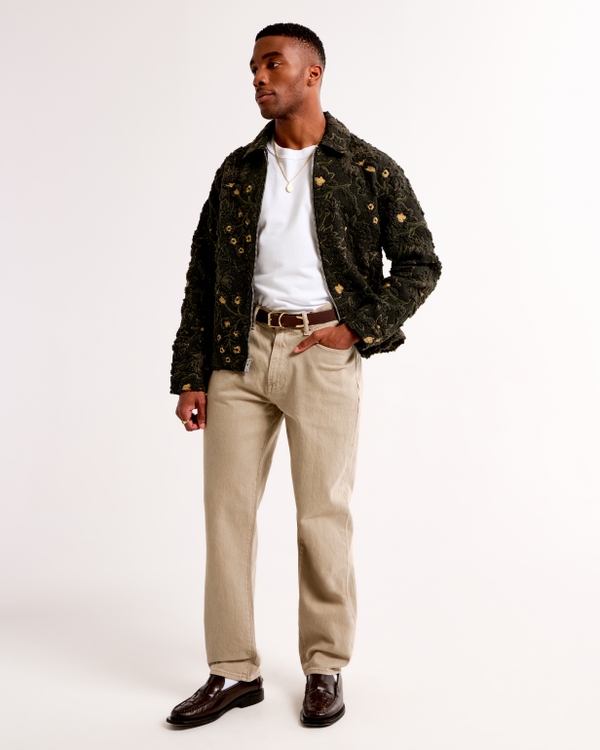 Athletic Loose Jean, Light Brown view 1