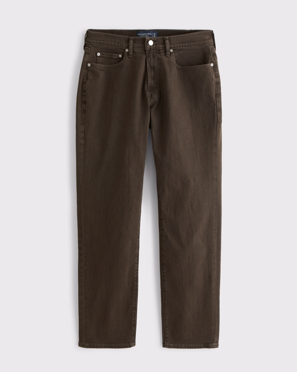 Athletic Straight Jean, Dark Brown