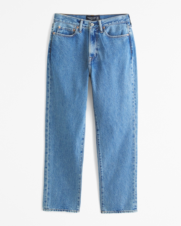 Losse jeans, Medium Wassing Met Hersteldetails view 1