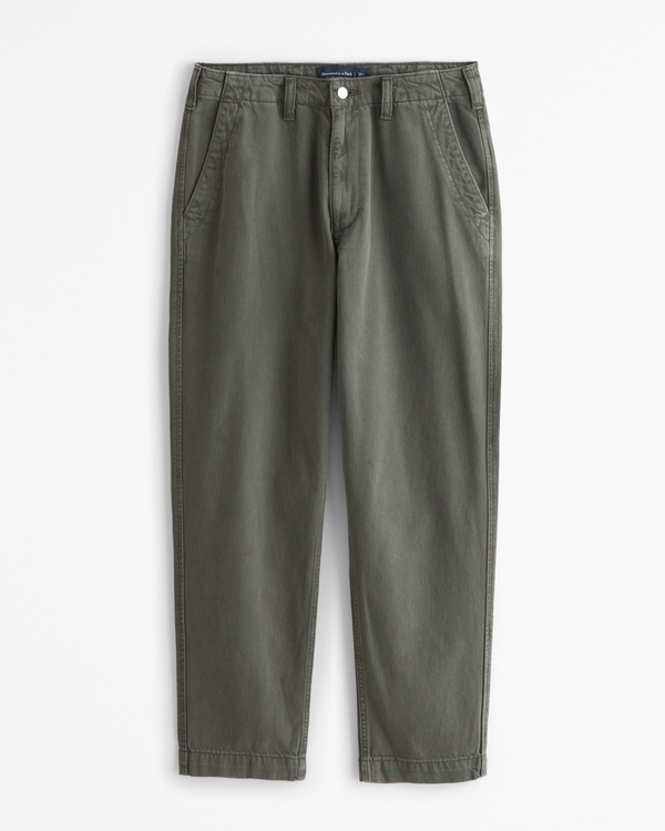 Lightweight Athletic Loose Jean, Dark Olive view 1