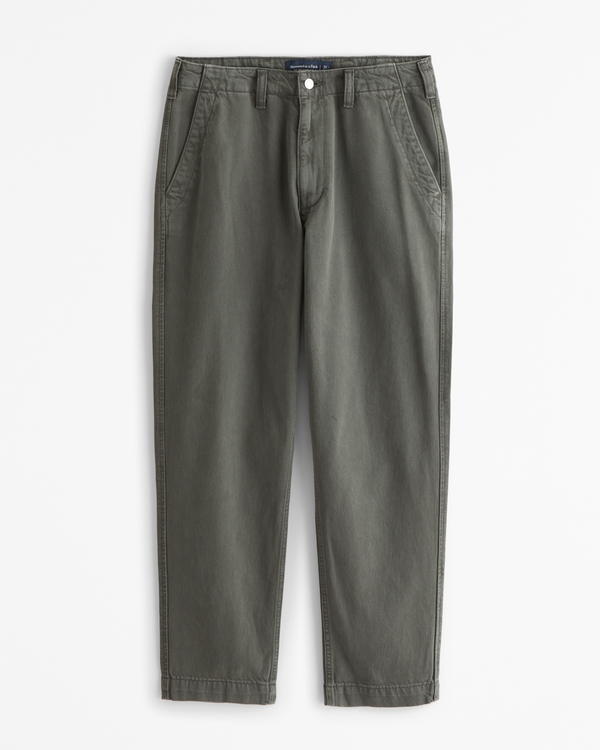 Lightweight Athletic Loose Jean, Dark Olive