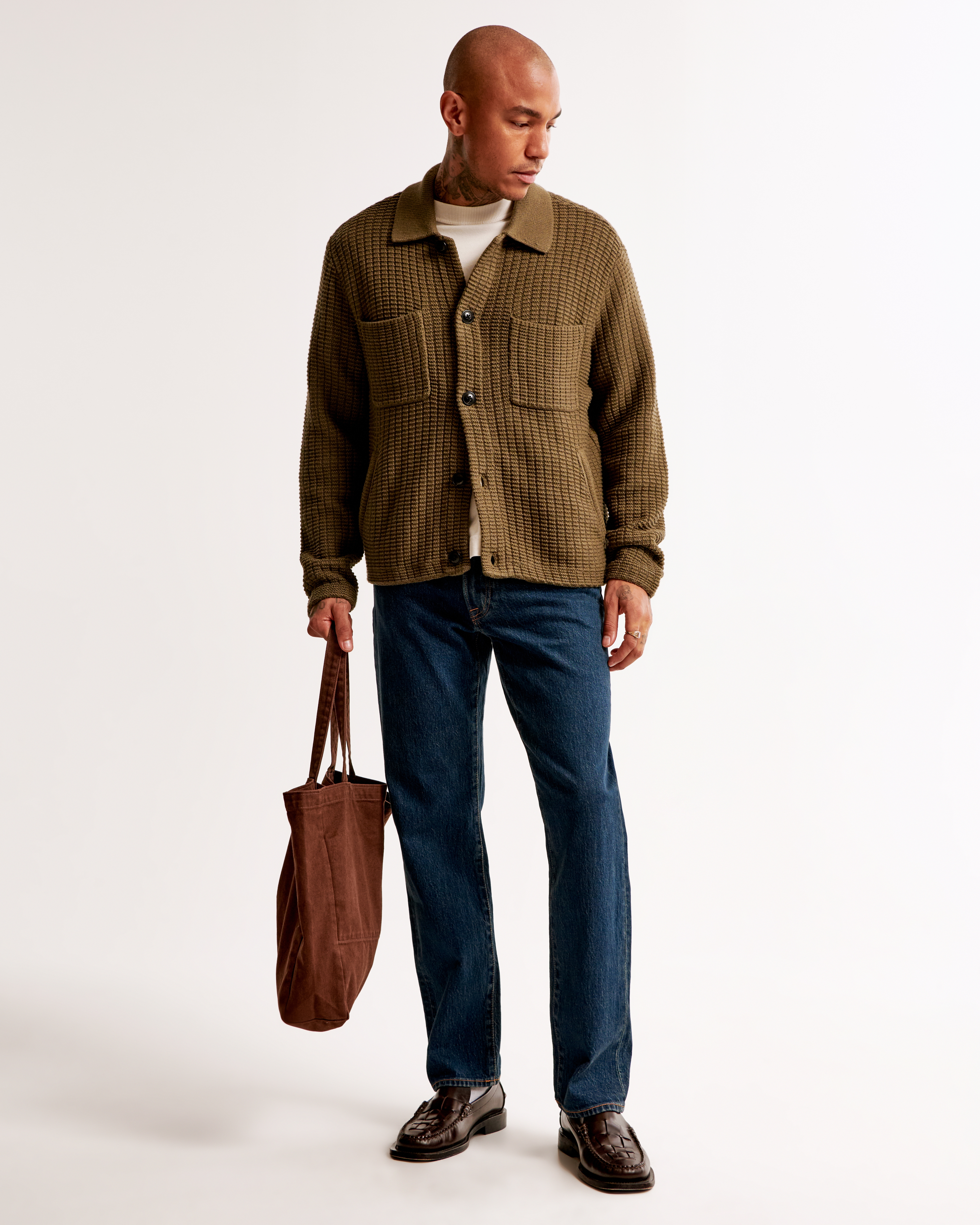 Abercrombie & Fitch 90s Straight Jean In Brown