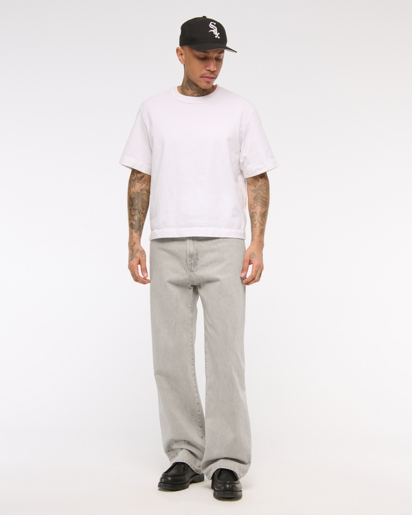 Baggy Jean, Light Gray Wash view 1