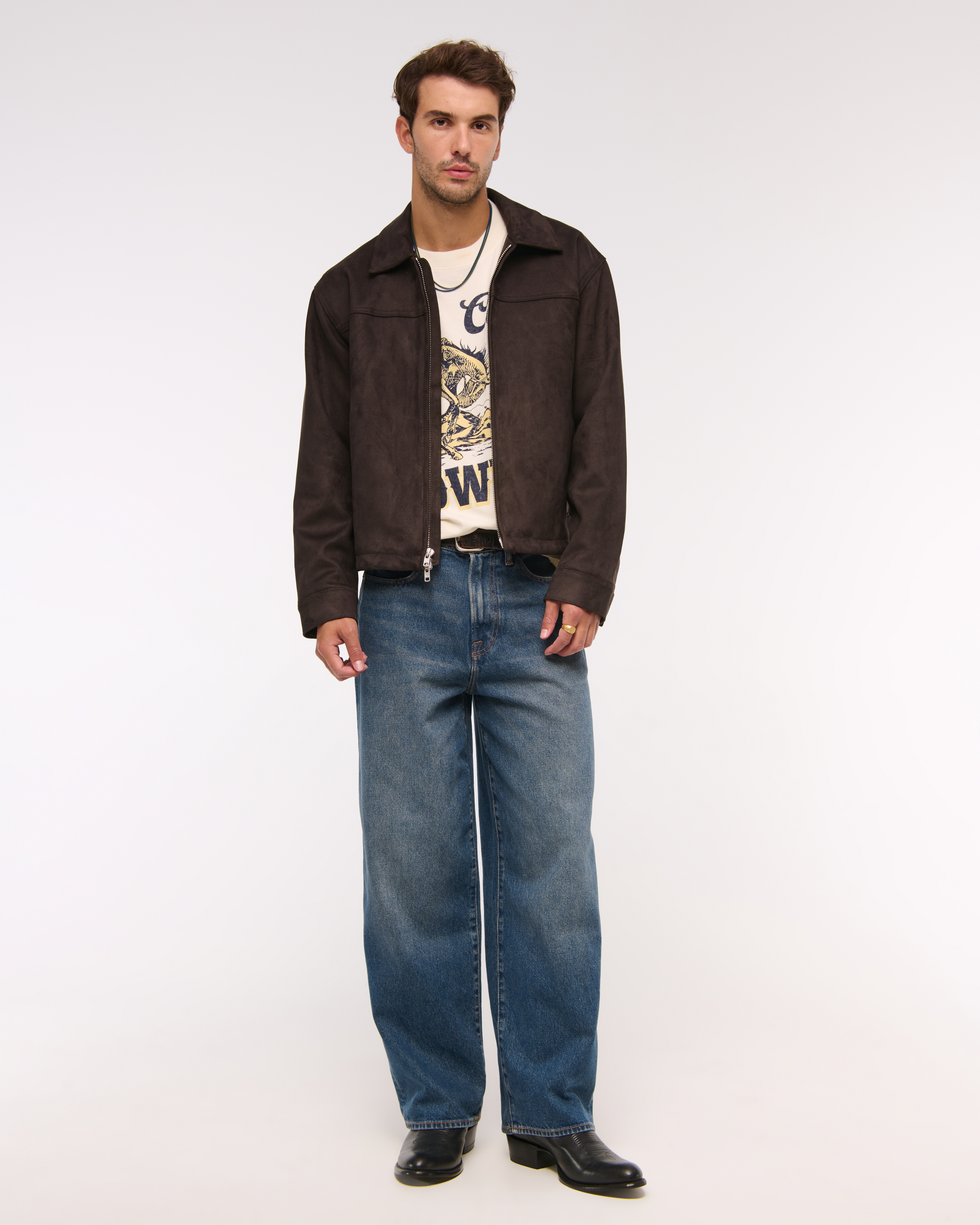 Abercrombie & Fitch Ultra Baggy Jean In Blue