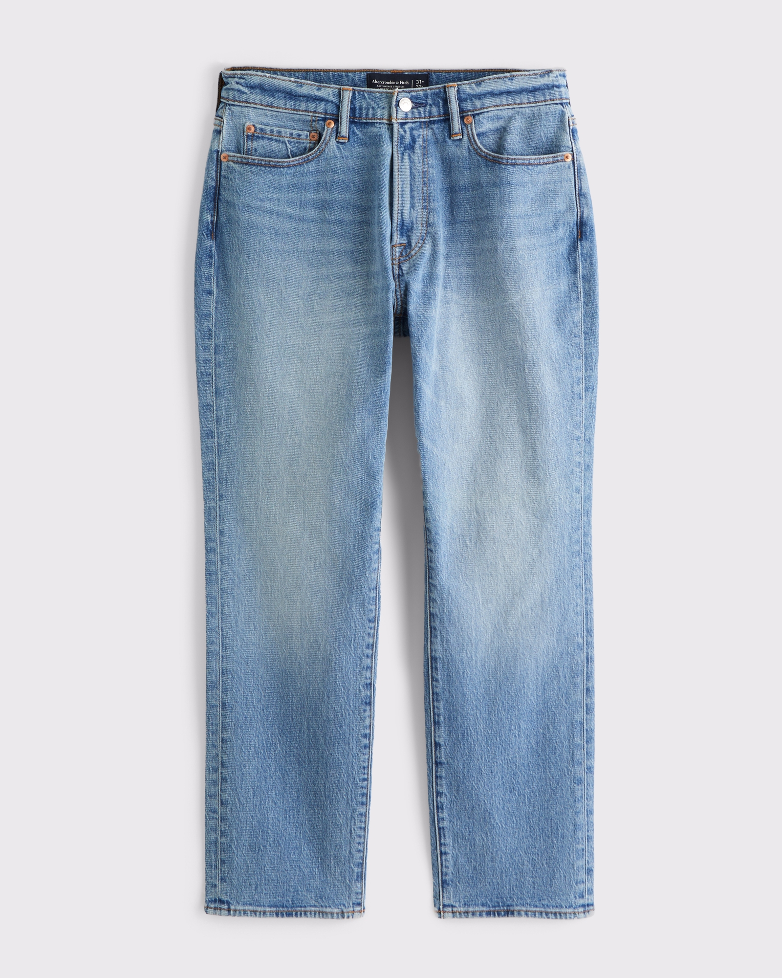 T*o様 Abercrombie & Fitch ライトブルーダメージデニムジャ Men's Athletic Straight Jean | Men's Clearance | Abercrombie.com