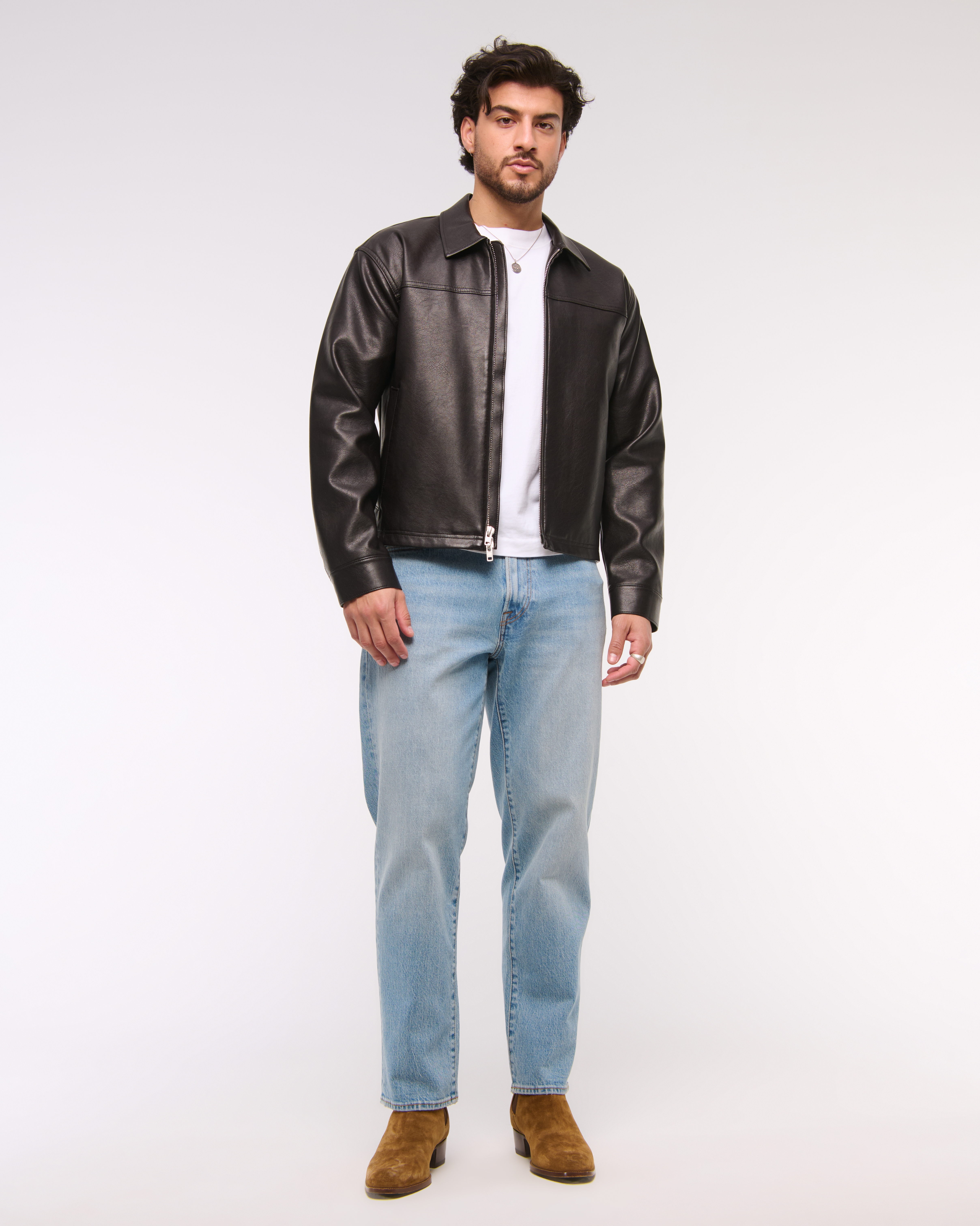 Abercrombie & Fitch Athletic Loose Jean In Black