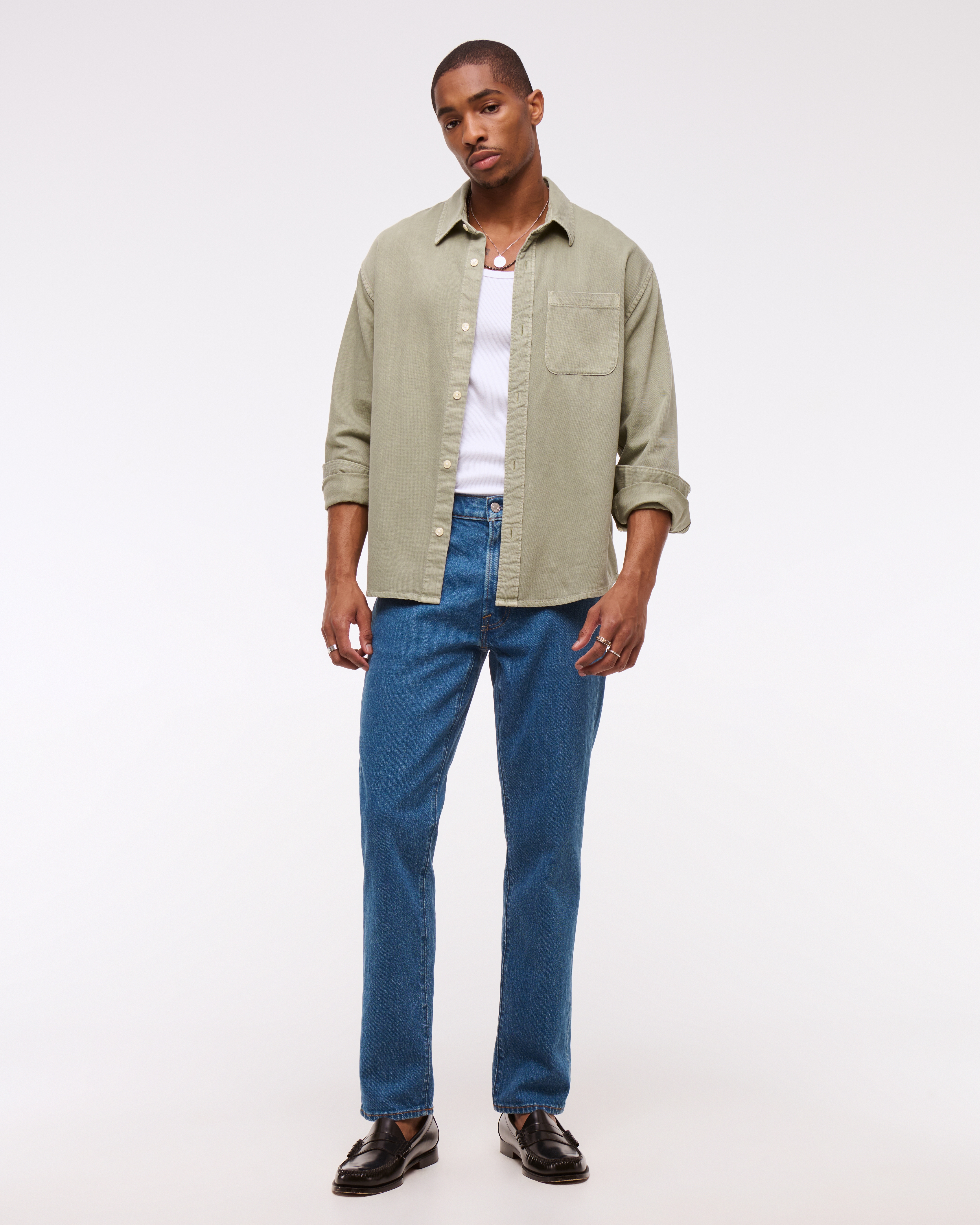 Abercrombie & Fitch 90s Straight Jean In Blue