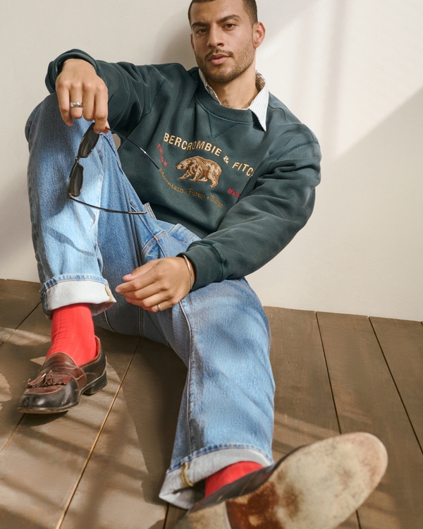 Athletic Straight Jean, Medium Wash view 2