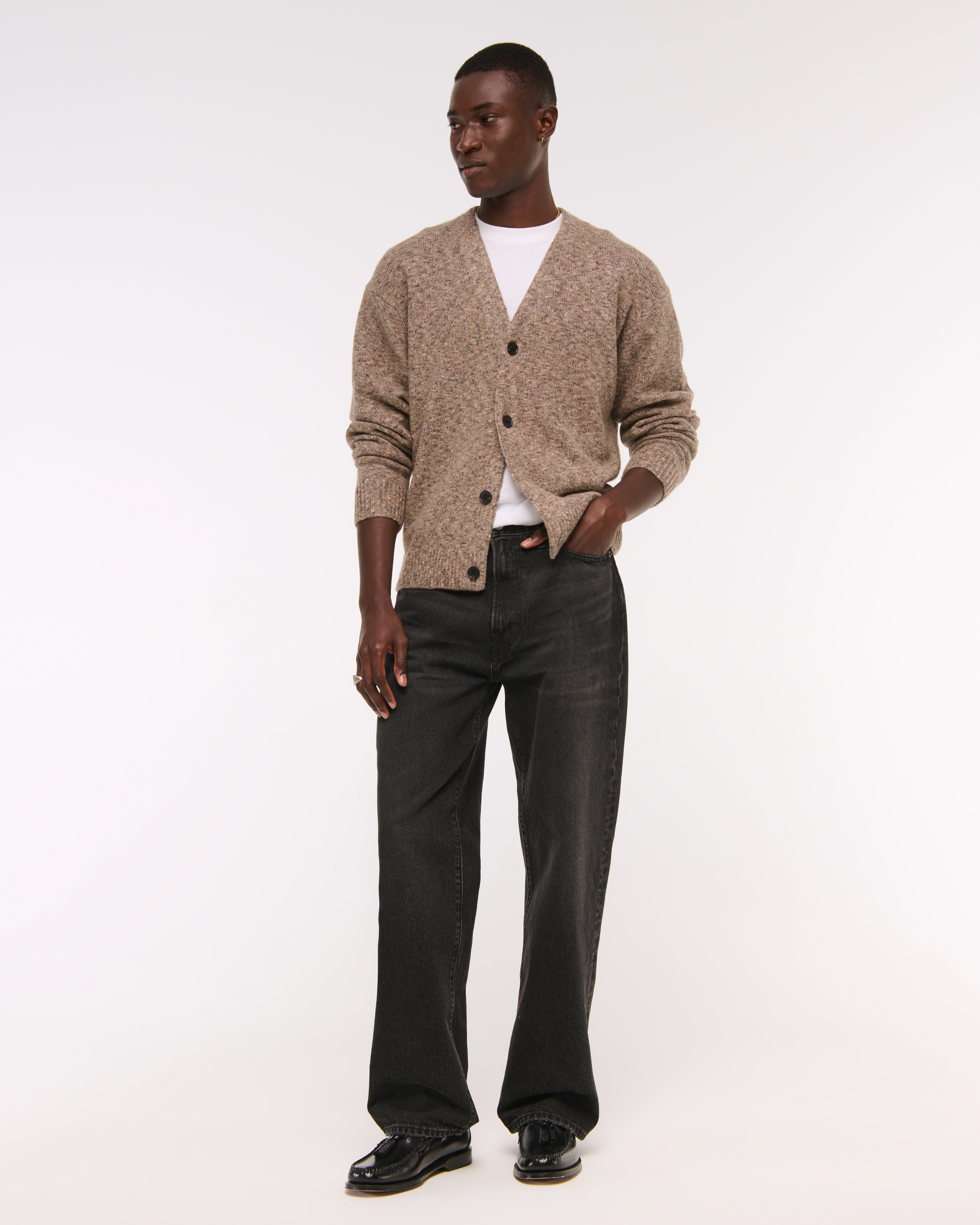 Abercrombie & Fitch Baggy Jean In Black