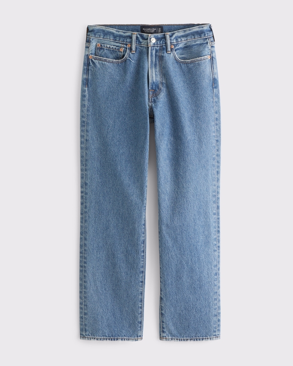Relaxed Straight Jean, Medium Wash view 1