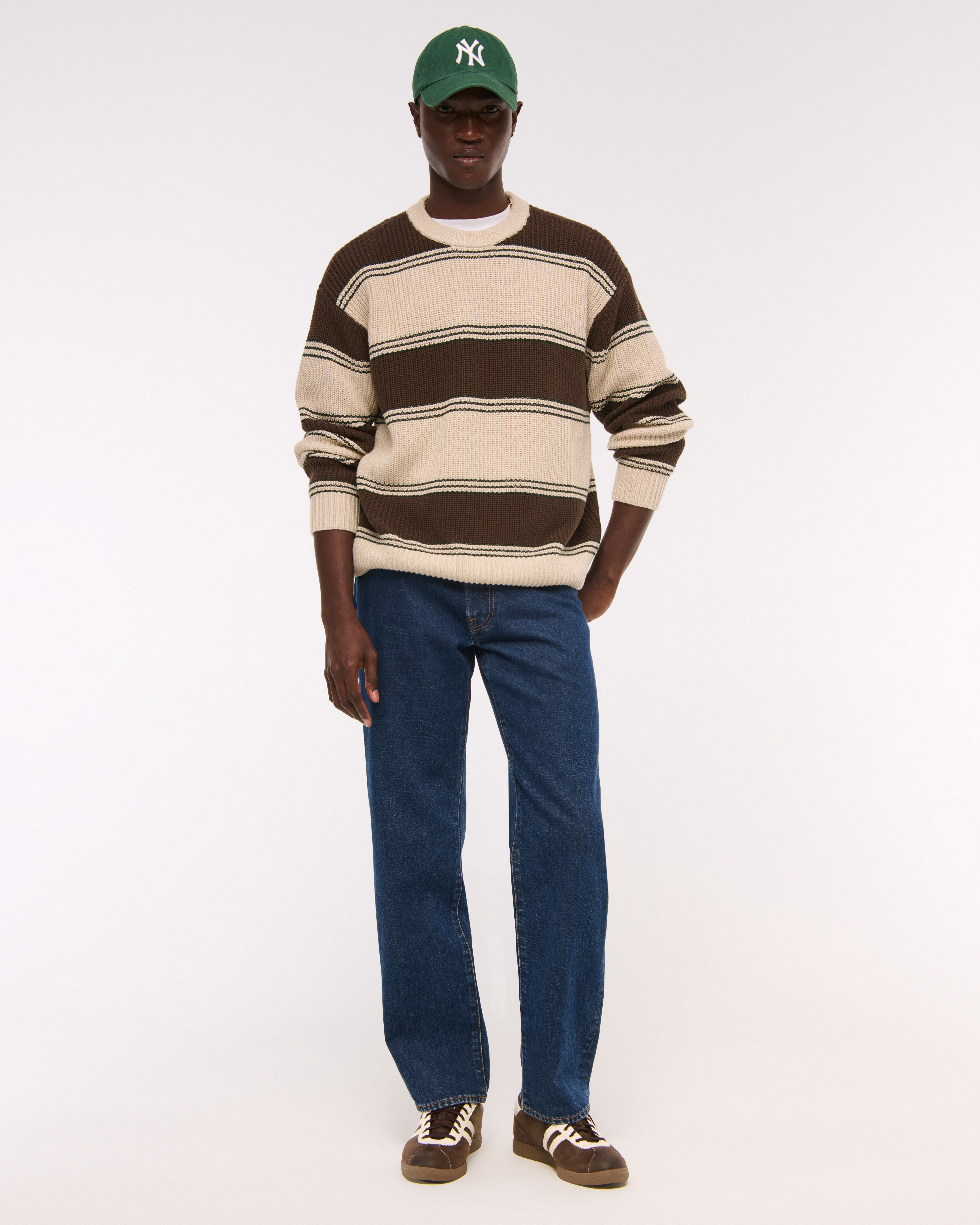 Abercrombie & Fitch Relaxed Straight Jean In Blue