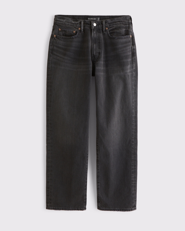 Athletic Relaxed Straight Jean, Black Wash view 1