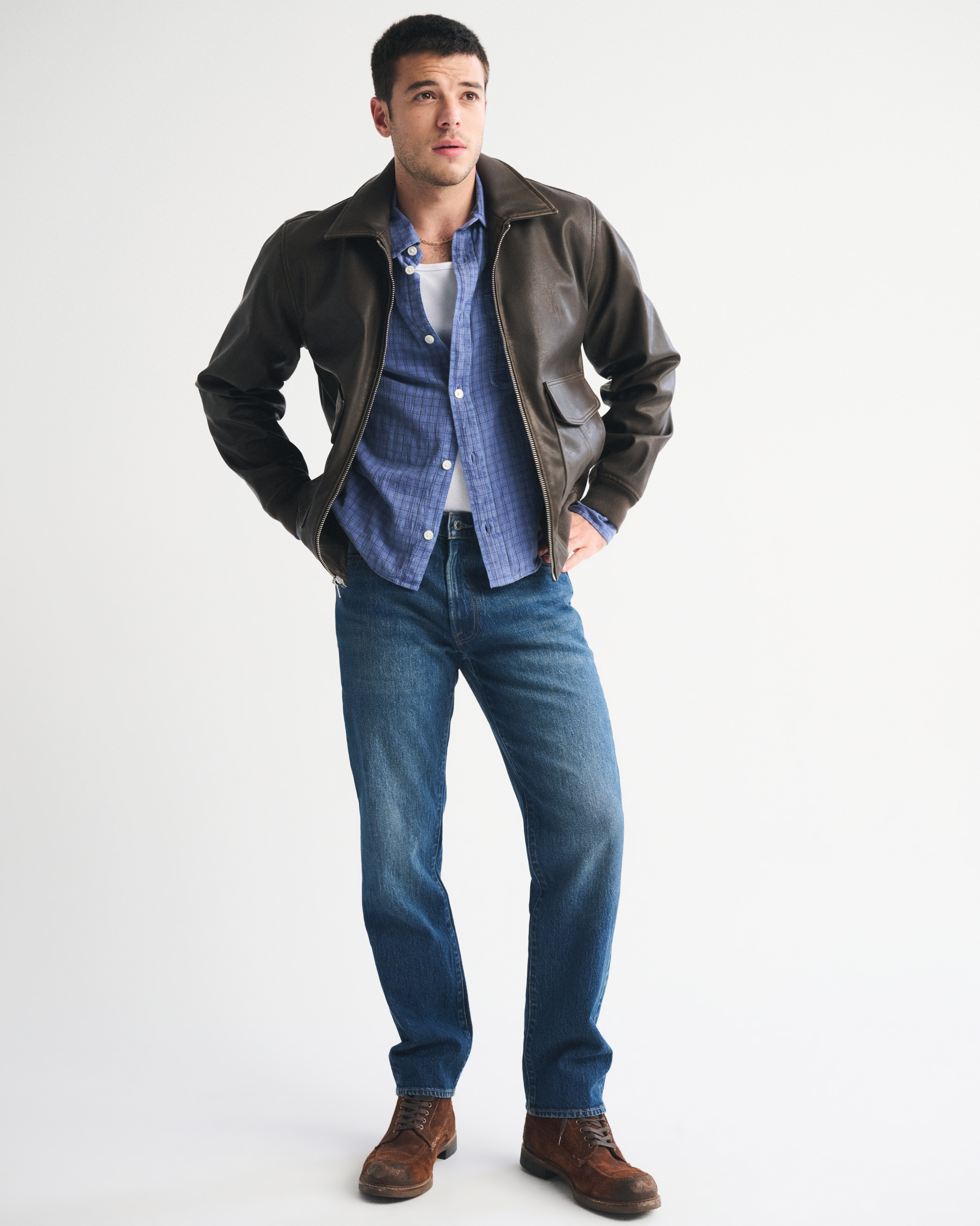 Abercrombie & Fitch 90s Straight Jean In Blue