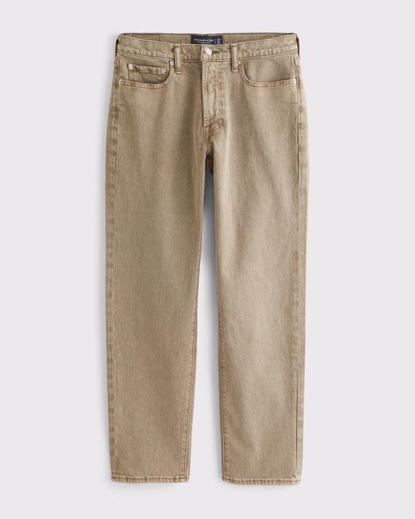 90s Straight Jean, Light Brown Wash view 1